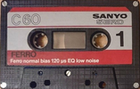 Compact Cassette Sanyo Serd 60 Type I Normal 1983 Europe