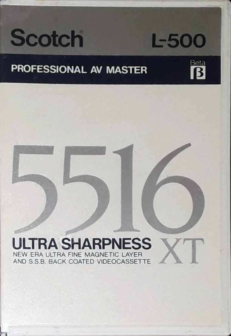 Betamax Scotch 60 "5516 XT" Type I Normal Japan