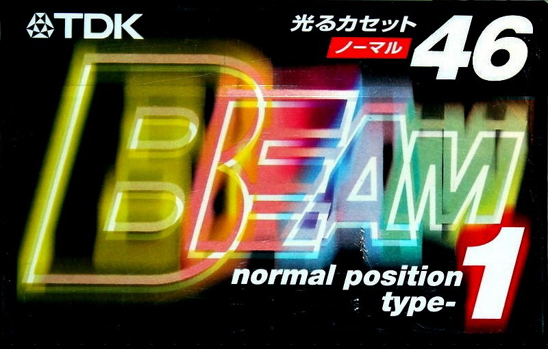 Compact Cassette TDK Beam 1 46 "BM1-46S" Type I Normal 1999 Japan