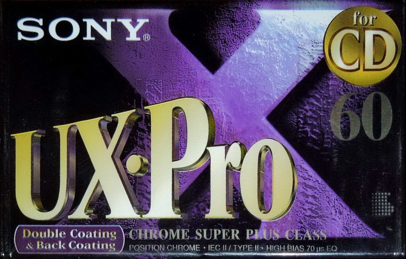 Compact Cassette Sony UX-Pro 60 Type II Chrome 1998 Europe