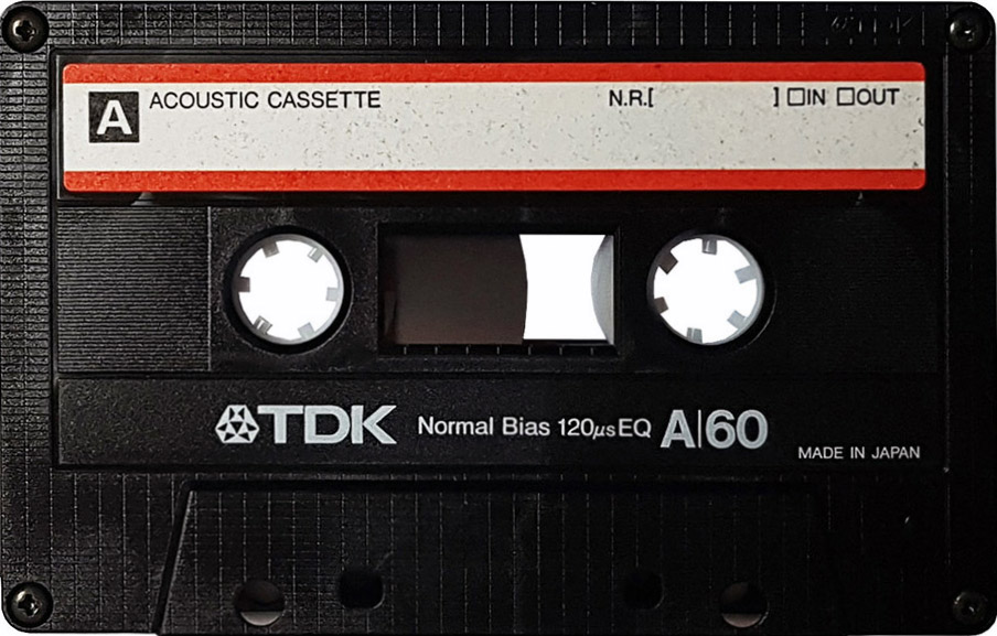 Compact Cassette TDK A 60 Type I Normal 1986 USA