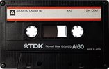 Compact Cassette TDK A 60 Type I Normal 1986 USA
