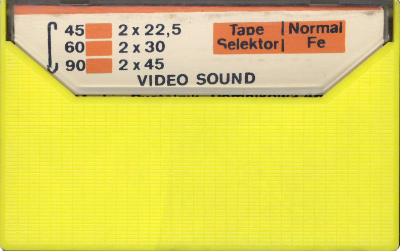 Compact Cassette Video Sound 60 Type I Normal 1980 Poland