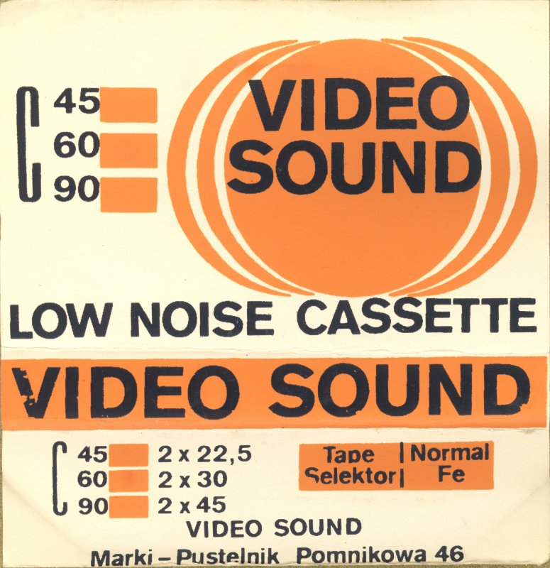 Compact Cassette Video Sound 60 Type I Normal 1980 Poland