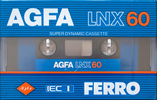 Compact Cassette AGFA LNX 60 Type I Normal 1985 Europe