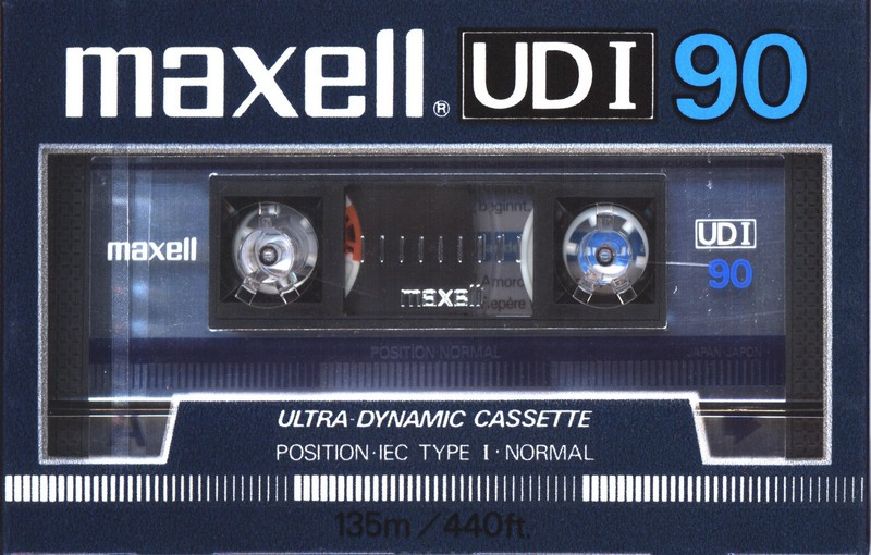 Compact Cassette Maxell UDI / UD1 90 Type I Normal 1985 Europe