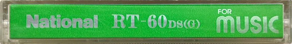 Compact Cassette National DS 60 "RT-DS(G)" Type I Normal 1982 Japan