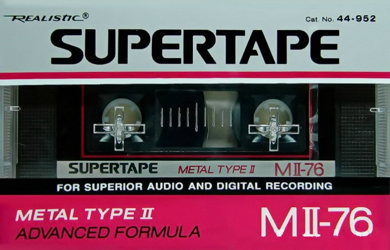 Compact Cassette Realistic MII 76 Type I Normal 1988 USA