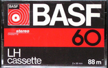 Compact Cassette BASF LH 60 Type I Normal 1978 Greece