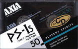 Compact Cassette AXIA PS-Is 50 "PS-Is 50 N" Type I Normal 1988 Japan