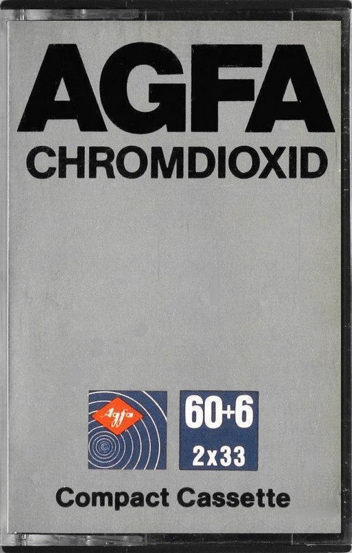 Compact Cassette AGFA Chromdioxid 60+6 Type II Chrome 1979 Europe