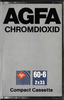 Compact Cassette AGFA Chromdioxid 60+6 Type II Chrome 1979 Europe