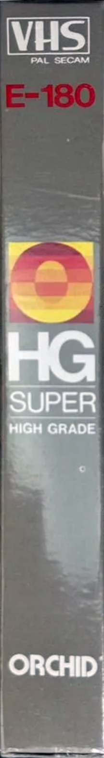 VHS, Video Home System Orchid 180 "HG" Type I Normal Europe