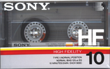 Compact Cassette Sony HF 10 Type I Normal 1986 Japan