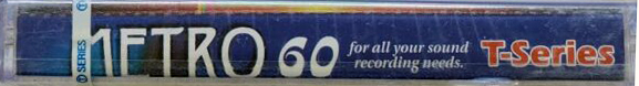 Compact Cassette T-Series 60 "Metro" Type I Normal 2001 India