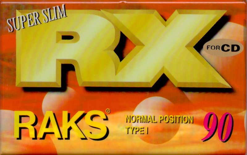 Compact Cassette RAKS RX 90 Type I Normal 1993 Europe
