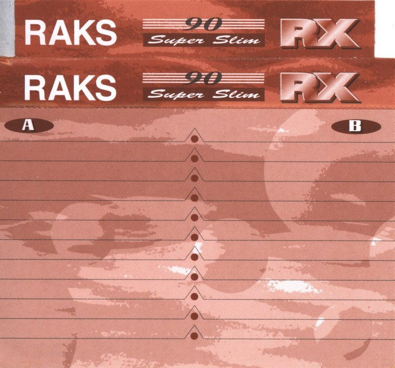 Compact Cassette RAKS RX 90 Type I Normal 1993 Europe