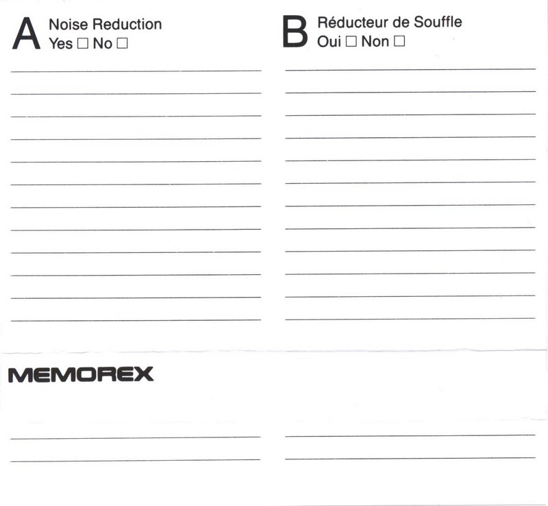 Compact Cassette: Memorex  - MRX IS 90