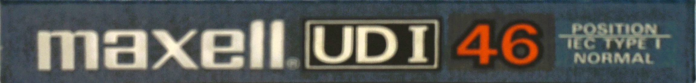Compact Cassette Maxell UDI / UD1 46 Type I Normal 1982 Europe