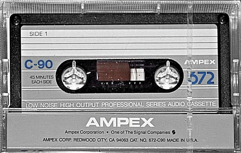 Compact Cassette Ampex 672 90 Type I Normal 1985 USA