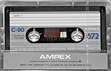 Compact Cassette Ampex 672 90 Type I Normal 1985 USA