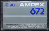 Compact Cassette Ampex 672 90 Type I Normal 1985 USA