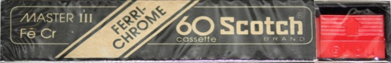 Compact Cassette Scotch Master III 60 Type III Ferro Chrome 1978 USA