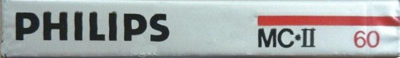 Compact Cassette Philips MC-II 60 Type II Chrome 1985 Europe