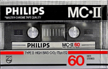 Compact Cassette Philips MC-II 60 Type II Chrome 1985 Europe