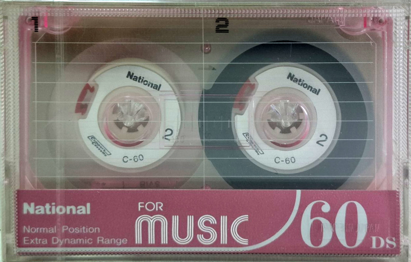 Compact Cassette National DS 60 "RT-DS(P)" Type I Normal 1982 Japan