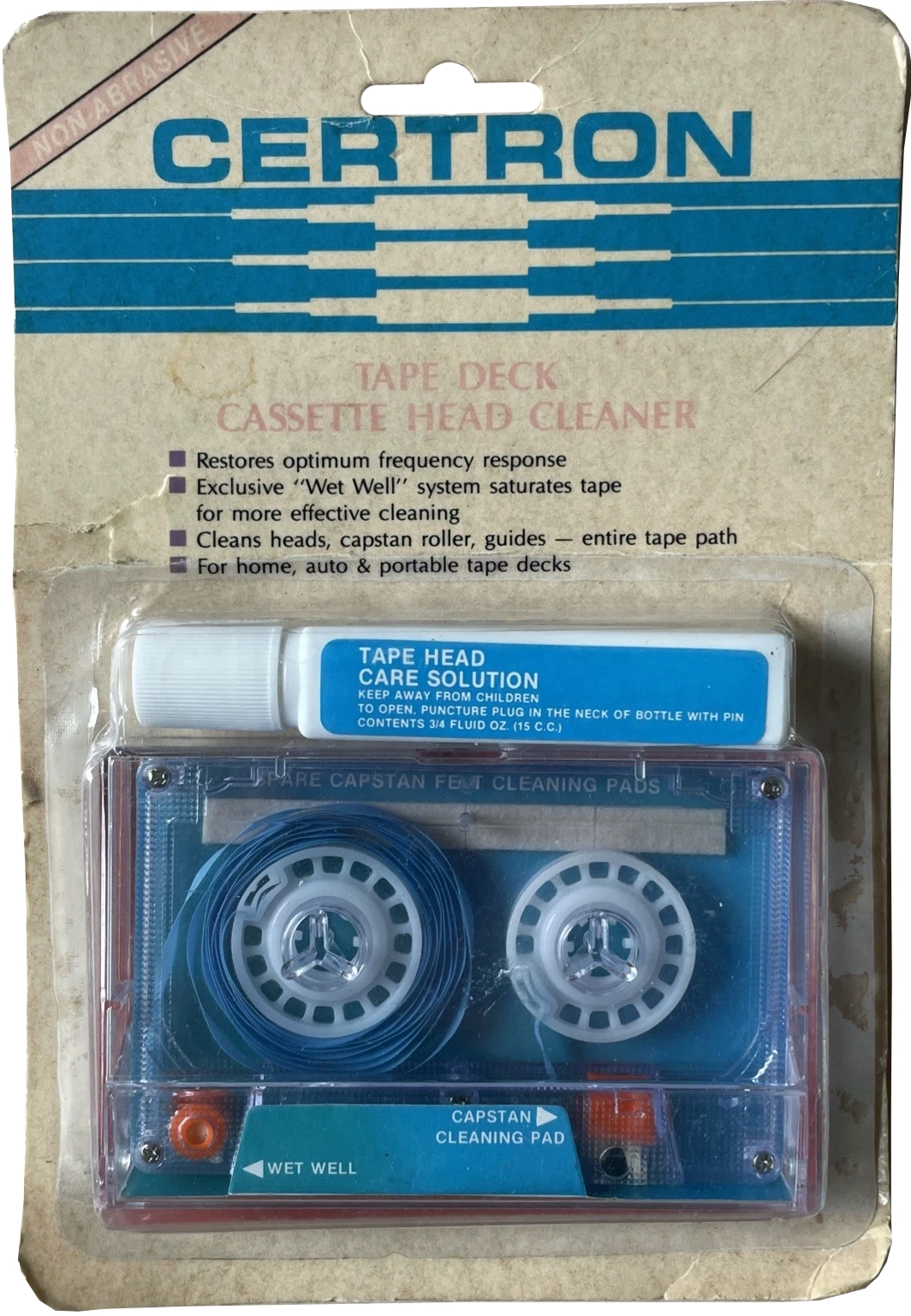 Blister Certron Cleaning Cassette 1989 USA