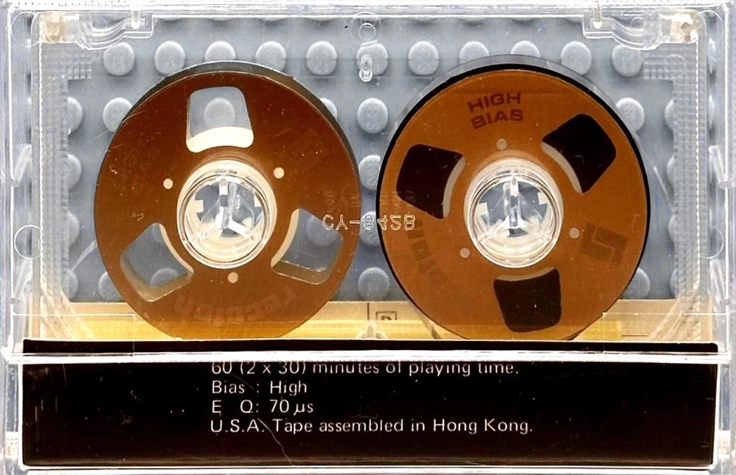 Compact Cassette Recoton SHB 60 "STUDIO cassette" Type II Chrome 1984 USA