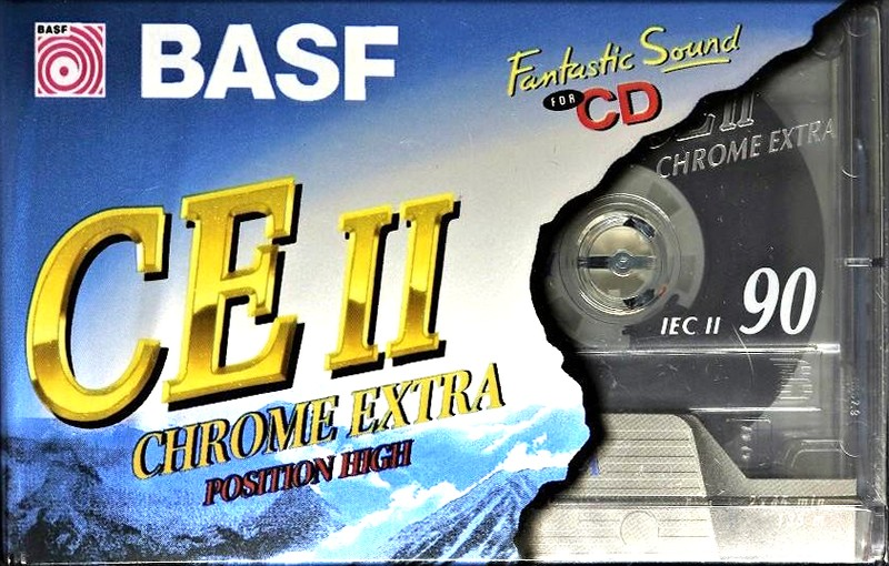 Compact Cassette BASF CE II Chrome Extra 90 Type II Chrome 1995 Europe