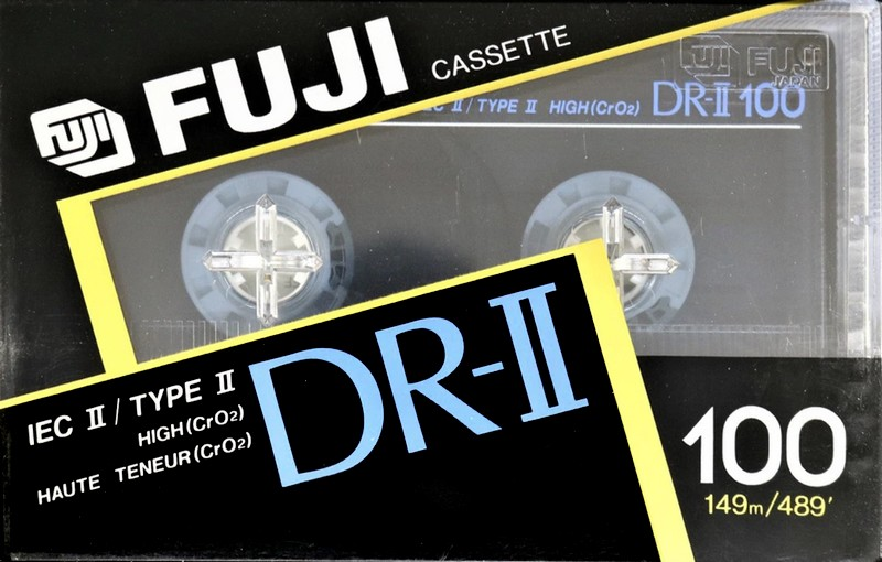 Compact Cassette Fuji DR-II 100 Type II Chrome 1989 North America