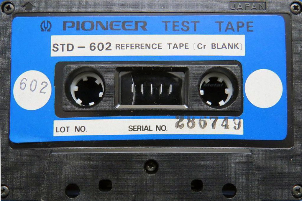 Compact Cassette Pioneer "STD-602" Test Cassette 1975 Japan