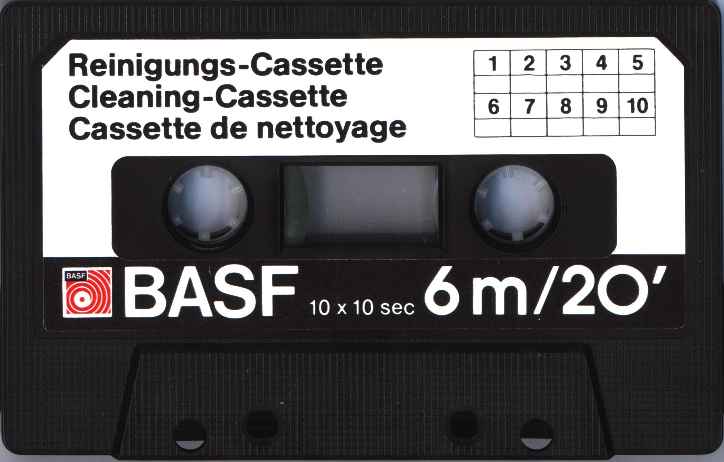 Compact Cassette BASF Cleaning Cassette 1977 Europe