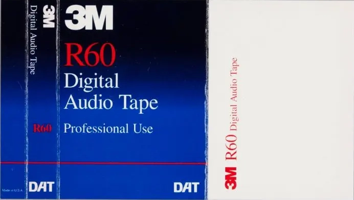 Digital Audio Tape 3M 60 Type IV Metal 1988 North America