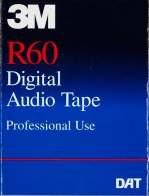 Digital Audio Tape 3M 60 Type IV Metal 1988 North America