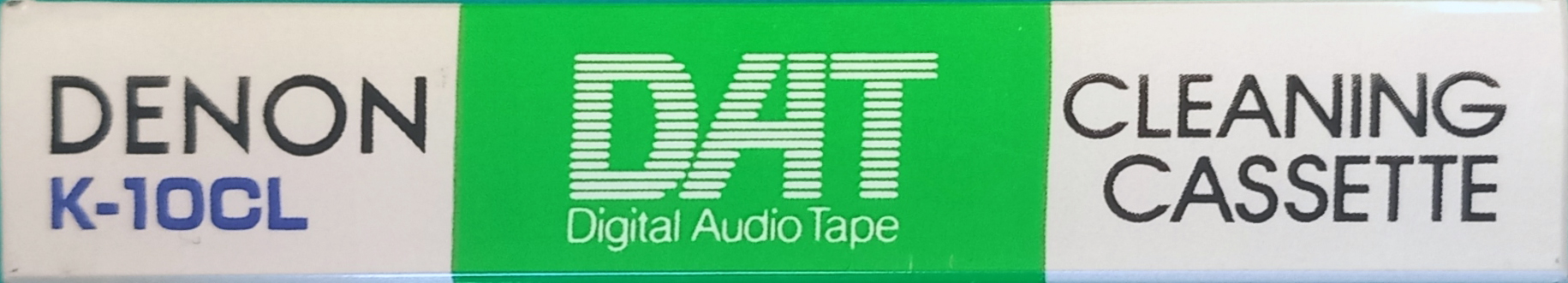 Digital Audio Tape Denon "K-10CL" Cleaning Cassette 1992 Japan