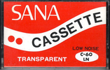 Compact Cassette Sana 60 "LN" Type I Normal 1981 Japan