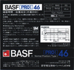 Compact Cassette BASF PRO 46 Type I Normal 1982 Japan
