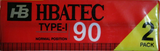 Compact Cassette Hbatec 90 Type I Normal Worldwide