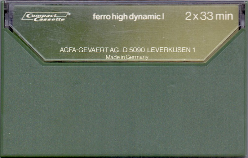 Compact Cassette AGFA Ferrocolor 60+6 Type I Normal 1979 Europe