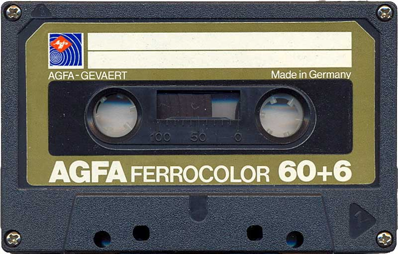 Compact Cassette AGFA Ferrocolor 60+6 Type I Normal 1979 Europe