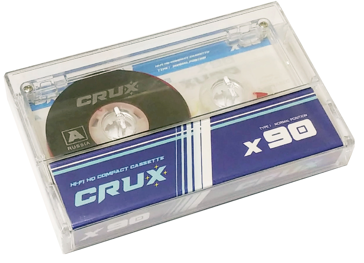 Compact Cassette CRUX X 90 "transparent" Type I Normal 2021 Worldwide