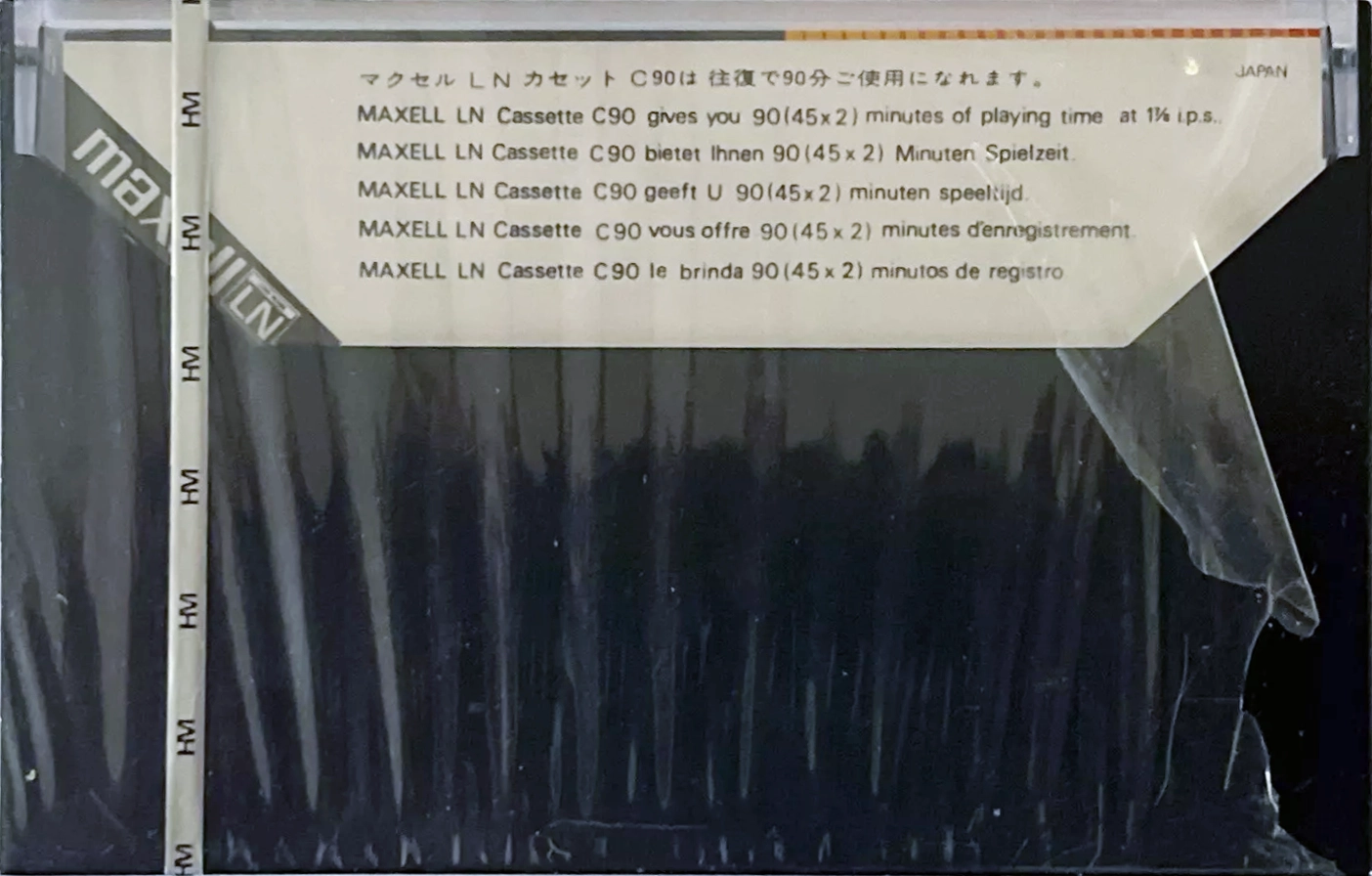 Compact Cassette Maxell LN 90 Type I Normal 1972 Worldwide