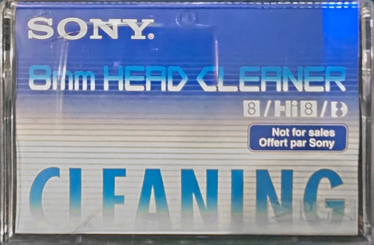 Video8, Hi8, Digital8 Sony "V8-25CLD" Cleaning Cassette Europe