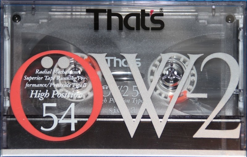 Compact Cassette Thats OW-2 54 Type II Chrome 1990 Japan