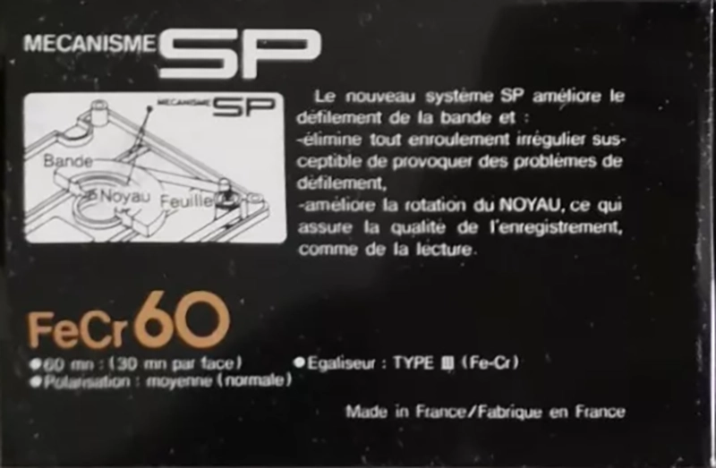 Compact Cassette: Sony  - FeCr 60