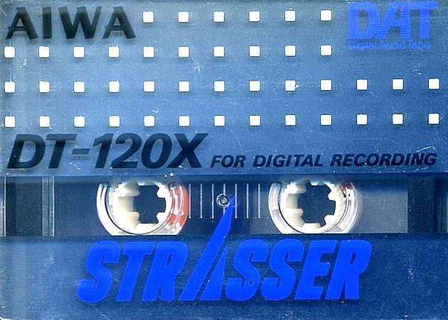 Digital Audio Tape Aiwa 120 "DT-120X Strasser" Type IV Metal 1990 Japan